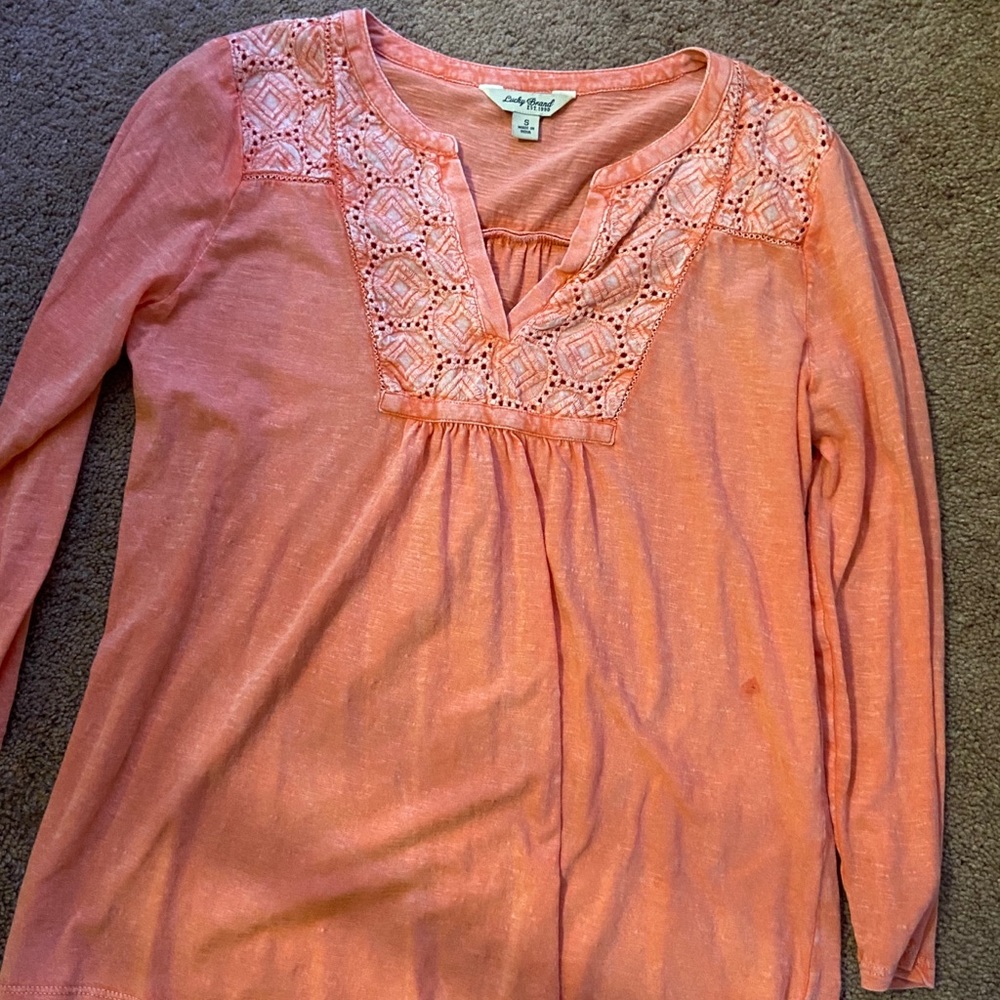 Lucky Brand Embroidered Top